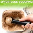 thumbnail image 4 of Ice Cream Scoop,Black Aluminum Ice Cream Scooper,7.3 Inches One-Piece Design Nonstick Cookie Spoon,Durable,Easy to Clean, 4 of 7