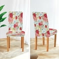 thumbnail image 3 of The Flower Rose Dining Room Chair Covers Chair Slipcovers Seat Protector Removable Washable Chair Cover For Home Kitchen Restaurant Hotel 4pcs, 3 of 6