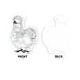 thumbnail image 2 of WIRESTER Set of 2pcs Acrylic Ready to Hang Ornament, Hanging Ornaments for Christmas Tree Holidays Party Home Office Decoration Gift - Animal Black Silkie Chicken & Animal White Silkie Chicken, 2 of 7