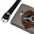 thumbnail image 2 of Saint Bernard Dog Breed Rectangle Leather Luggage Card Suitcase Carry-On ID Tag, 2 of 8