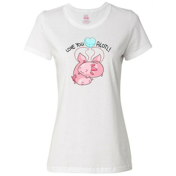 Inktastic Love You Alotl Cute Axolotl Valentines Women's T-Shirt