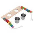 thumbnail image 4 of Perch Swing, Rustproof Boredom Relief  Easy Installation Bird Hanging Swing And Feeding Cup  For Birds, 4 of 8