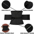 thumbnail image 3 of POP CLOSETS Waist Trainer for Women Lower Belly Fat Postpartum Girdle Cincher 3 Straps - Tummy Control Belt, 3 of 7