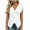 0625LiWhite, variant on Wang6 Womens V Neck T Shirts Trendy Summer Short Sleeve Loose Fit Tops Causal Cross Neck Solid Tees Shirts 0625LiWhite XL