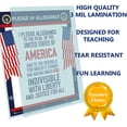 thumbnail image 2 of Pledge of Allegiance poster LAMINATED American flag print for classroom décor chart usa sign 15x20, 2 of 3