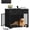 Black, variant on Hzuaneri Dog Crate Furniture with 2 Drawers, 38.2" Pet End Table with Charging Station, Wooden Dog Kennel for Medium/Large Dogs, White Brown