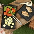 thumbnail image 2 of Larder & Vine Ceramic Griddle Pan | Made in Italy, Nontoxic, Indoor & Outdoor, Oven-Safe, 2 of 8