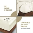 thumbnail image 5 of Superior Modal From Beechwood 400TC Sheet Set, Full, Ivory, 5 of 9