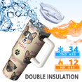 thumbnail image 5 of OBREWU Dog Mom Tumbler with Handle and Lid,Dog Mom 40oz Double Wall Vacuum Insulated Tumbler,Cups Gift for Women and Men, 5 of 7