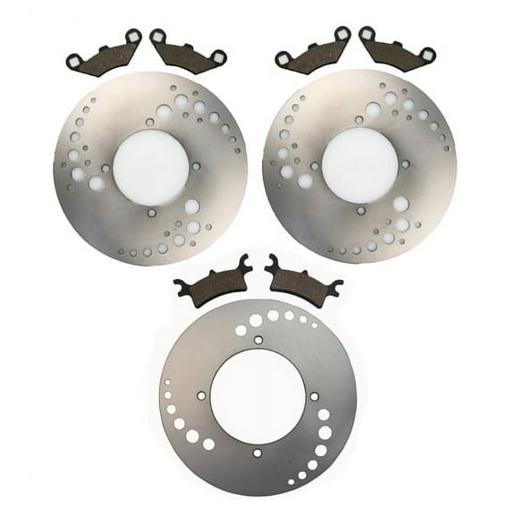 Front Rear Brake Rotors & Pads for Polaris Sportsman 500 HO 2003 2004 2005 2006