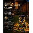 thumbnail image 3 of Solar Lanterns Colorful Sunflower Lights, Outdoor Waterproof Solar Hanging Lantern Metal LED Decorative Light for Garden Patio Decor, 3 of 9