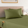 thumbnail image 2 of Elegant Comfort 1500 Series 4-Piece Smart Sheet Set with Side Storage Pockets, California King, Sage Green, 2 of 5