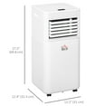 thumbnail image 3 of HOMCOM 8000 BTU Air Conditioner, Quiet AC Unit with Remote Control, White, 3 of 10