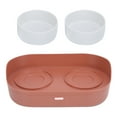 thumbnail image 2 of Cat And Dog Double Bowl, Large Capacity Anti Overturning Removable Feeding Bowl  For Pet Red, 2 of 8
