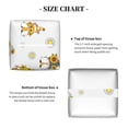 thumbnail image 5 of Rateoe Gnome With Sunflower Pattern Tissue Box Cover, Modern Square Decorative Leather Facial Paper Case Organizer Holder Dispenser 5X5X5'', 5 of 8