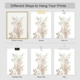thumbnail image 4 of PixonSign 4 PCS Adhesive Canvas Posters Pastel Brown Forest Plant Frameless Art Variety Nature Wilderness Digital Art Modern Decorative Elements Multicolor Botanical Floral Artwork - 11"x14", 4 of 5