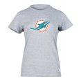thumbnail image 1 of NFL Playera Aficionado Básica Miami Dolphins Gris para Mujer, Talla Extra Grande, 1 of 5