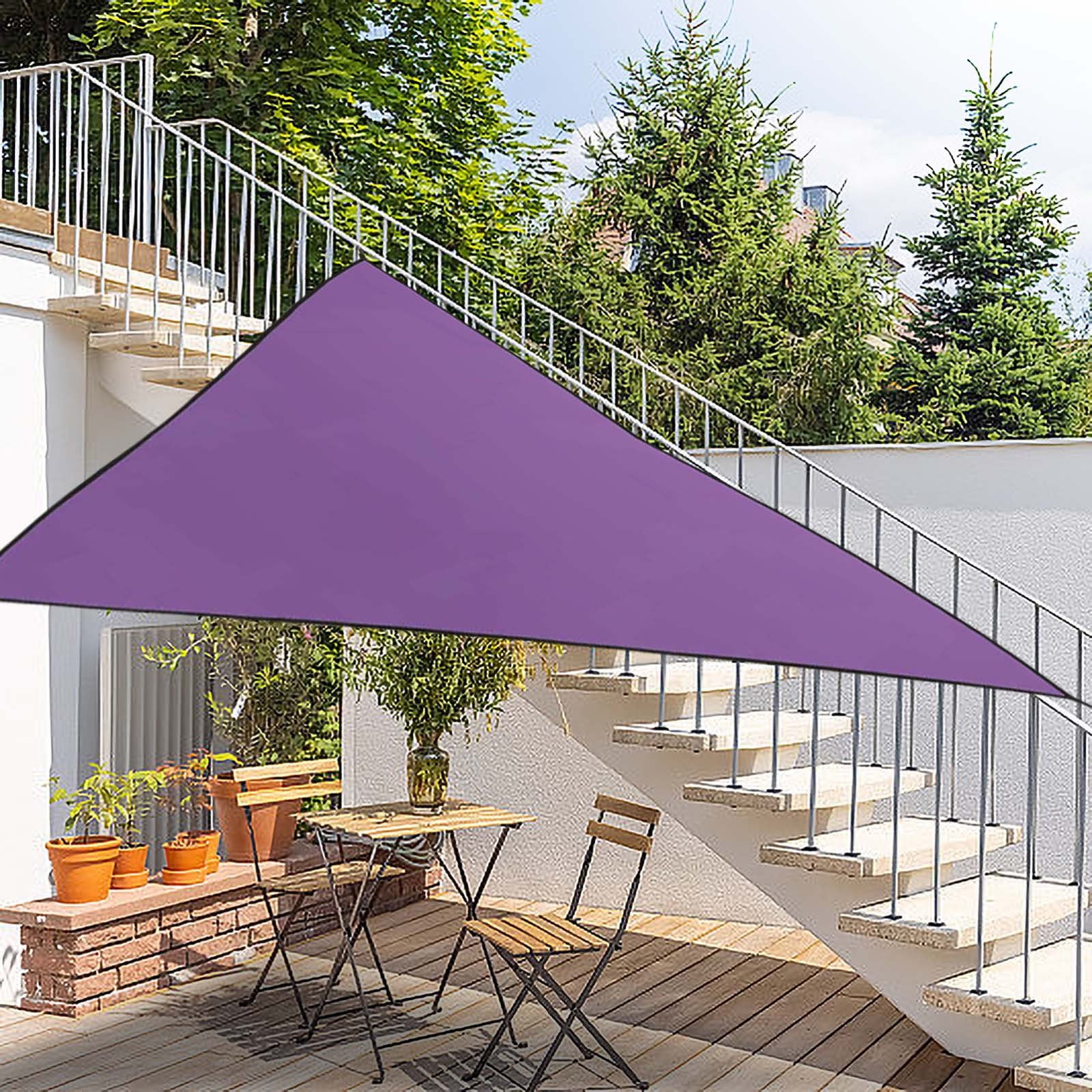 AuroraX Sun Shades Outdoor Patio Sunshade Cloth Portable Easy to Install Waterproof Large 4x4x4m Size UV Protection Outdoor Living for Garden and Pool Use