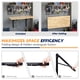 thumbnail image 4 of Ultrawall Soportes para estantes plegables, resistentes, de 24 pulgadas, de acero ajustable y resistente, montado en la pared, soporte para estante plegable, carga máxima de 550 libras, 4 of 5