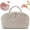khaki, variant on Travel Makeup Bag for Woman, 180° Lay-Flat Design, Large Capacity makeup organizer Pouch Open Flat Toiletry Bag, Triple-Proof Interior, Portable Puffer cosmetic bags for Toiletries, Brushes