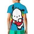 thumbnail image 2 of Sanrio Pochacco Kids T-Shirt 3d Printed Graphic T-Shirts Boys And Girls Short Sleeve Shirts For Youth Kids X-Small, 2 of 6