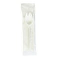 thumbnail image 2 of Boardwalk BWKSCHOOLKITPP 5.31 in. Mediumweight Plastic School Cutlery Napkin/Spork/Straw Kit - White (1000/Carton), 2 of 4