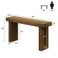 thumbnail image 6 of 59'' Farmhouse Narrow Entryway Table, Long Wood Console Table, Sofa Table Behind the Couch for Living Room Hallway Entrance, 6 of 8