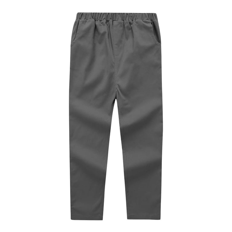 boys grey dress pants Kids World Boys' Expandable Waist Dress Pants
