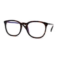 thumbnail image 3 of Hipster Classic Keyhole Plastic Horn Rim Blue Light Flitering Computer Glasses Tortoise, 3 of 4