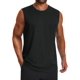 thumbnail image 1 of Camiseta sin mangas Cotrasen para hombre con protección solar, protector solar, talla XL, color negro, 1 of 6