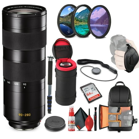 Leica APO-Vario-Elmarit-SL 90-280mm F/2.8-4 Lens (11175) + 64GB Memory Card + Padded Lens Case + More