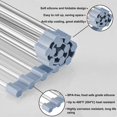 thumbnail image 3 of Dish Drying Rack, Roll Up Dish Drying Rack Kitchen Dish Rack Stainless Steel Sink Drying Rack, Foldable Dish Drainer, Gray (17.8''x11.8''), 3 of 3