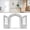 White, variant on Retro French Style Cat Door - Interior Pet Bedroom, Living Room and Garage, Small Cat Flap with Double Doors Design, Aesthetic Pet Door for Manor Home, ABS, 24x17cm Opening