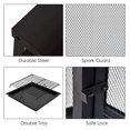 thumbnail image 5 of Large Wood Burning 44'' High Chimineas Steel Big Outdoor Pagoda Firepits Bowl with Mesh Screen Modern Firepits for Camping,Backyard,Party…, 5 of 7