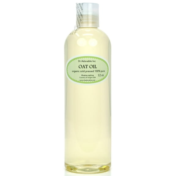 Dr Adorable - 12 oz - Oat Oil - 100% Pure Organic Cold Pressed Natural