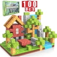 thumbnail image 2 of 100 Uds. Bloques magnéticos de juguete para construir minas, juego mundial magnético para niños y niñas, cubos sensoriales STEM Montessori para regalo para niños pequeños, 2 of 6