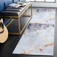 thumbnail image 3 of SAFAVIEH Tacoma Louella Traditional Machine Washable Runner Rug, Grey/Beige, 2'6" x 8', 3 of 9