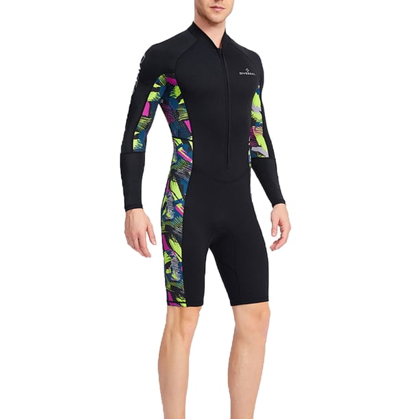 Camisas de Protección Solar de Manga Larga para Hombre Traje de Neopreno Térmico Y de Protección con Cierre Frontal con Cremallera para Snorkel Surf Kayak Mangas de Brazo de Protección Solar para Hom