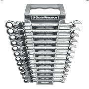 GEARWRENCH 85698, 2 x 11 x 1 Flexible Head Ratcheting Wrench Set 12 Pieces