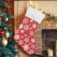 thumbnail image 3 of Coolnut Christmas Stocking Set of 1, Christmas Snowflake Xmas Stockings and Plush Fur Cuff Stockings Fireplace Decorations for Family Holiday Xmas Party Decorations, 3 of 7