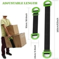 thumbnail image 2 of Adjustable Lifting Moving Straps, Furniture Moving Straps Support up to 600Lbs for Furniture, Boxes, House-Moving, 2Pack One-Person Handle Lifting Straps with Anti-Slip Gloves, 2 of 7