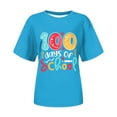 thumbnail image 4 of Cathalem T-Shirt Décontracté Oversize pour Femmes, Bleu S, 4 of 4