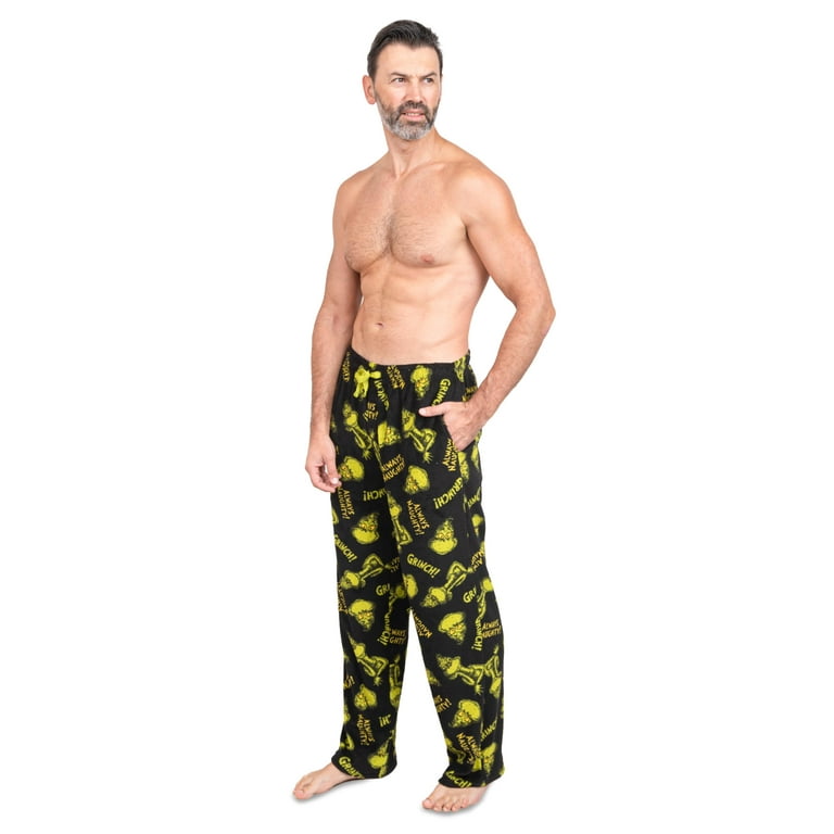 Dr. Seuss The Grinch Mens Christmas Holiday Santa Pajama Pants with Pockets  : : Clothing, Shoes & Accessories