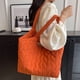 thumbnail image 4 of (Envío Doblado Por La Mitad) Bolso Hombro para Mujer Gran Capacidad Con Bordado Acolchado Informal A La 1209 Naranja, 4 of 8