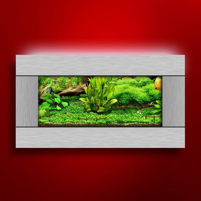 Aussie Aquariums 2.0 Wall Mounted Aquarium - View Silver Stainless Steel