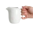 thumbnail image 1 of Hand Painted Ceramic Cream Pitcher Sauce Pot With Handle Cute Pointed Spout Gravy Boat, 1 of 7