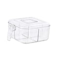 thumbnail image 2 of Caja transparente para , recipiente para especias, 4 compartimentos de almacenamiento , Blanco BLESIY Contenedor de especias, 2 of 8