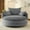 Grey, variant on 360° Swivel Round Sofa Chair with Dual-layer Cushion, 57.5" Accent Barrel Chair with 3 Removable Pillows, Mid Century Modern Arm Chair for Living Room, Bedroom, Office, Grey