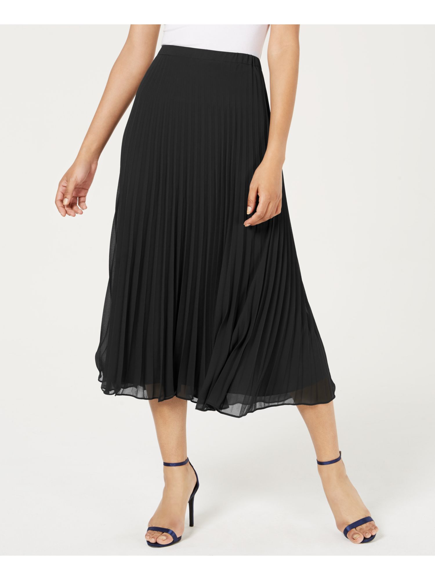 anne klein pleated maxi skirt