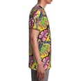 thumbnail image 6 of Wukai Colrful Tropical Leaves Youth Unisex Short Sleeve T-Shirt for Boys, Girls, Teens, and Kids-Medium, 6 of 7